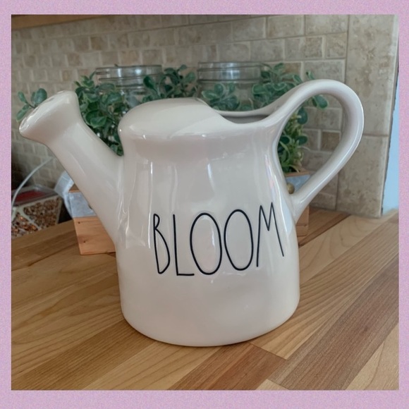 Rae Dunn Other - RAE DUNN “BLOOM” LL CERAMIC WATERING  PAIL/CAN